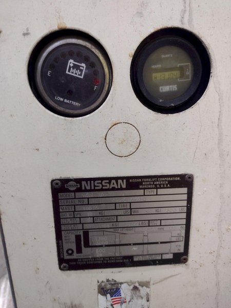 3,000 LB NISSAN MODEL #WSN-30-TH ELECTRIC POWERED PALLET MOVER FORKLIFT: STOCK #19284