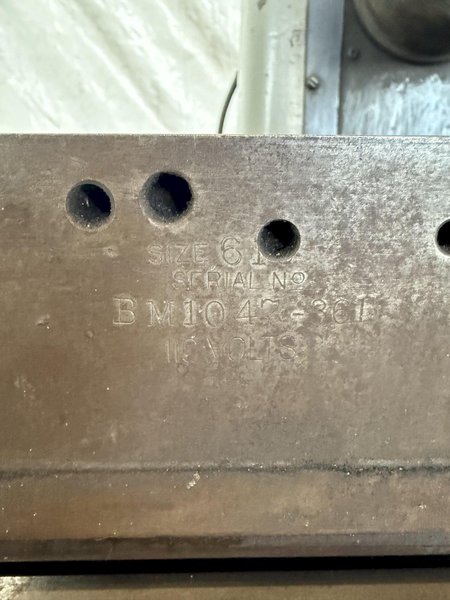 6" X 12" HAMMOND SURFACE GRINDER. STOCK # 0339925