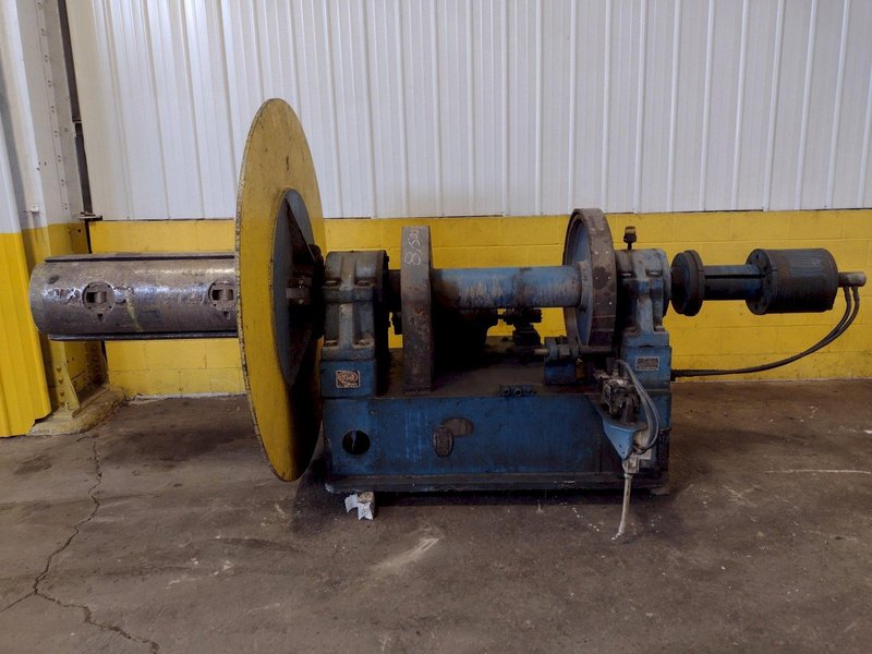 30,000 LBS X 48" YODER PULL OFF UNCOILER / COIL REEL: STOCK #16920
