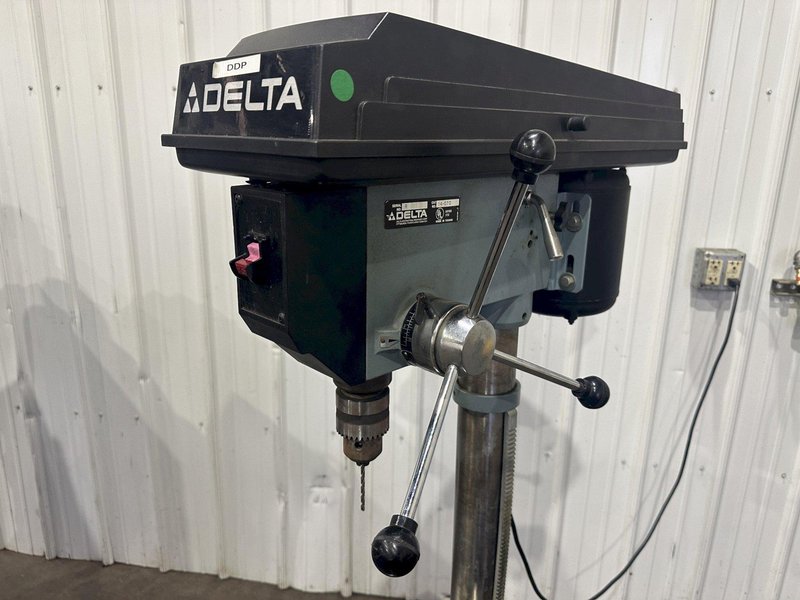 14" DELTA SINGLE SPINDLE DRILL: STOCK #77077