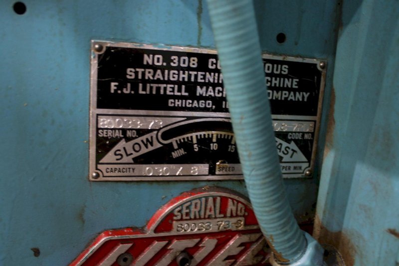 8" X 031" LITTELL MODEL #308 STRAIGHTENER: STOCK #75361
