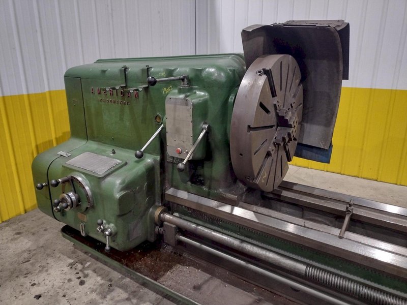 40" X 420" /35' AMERICAN MODEL H HEAVY PATTERN ENGINE LATHE, 2-7/8" HOLE: STOCK #22746