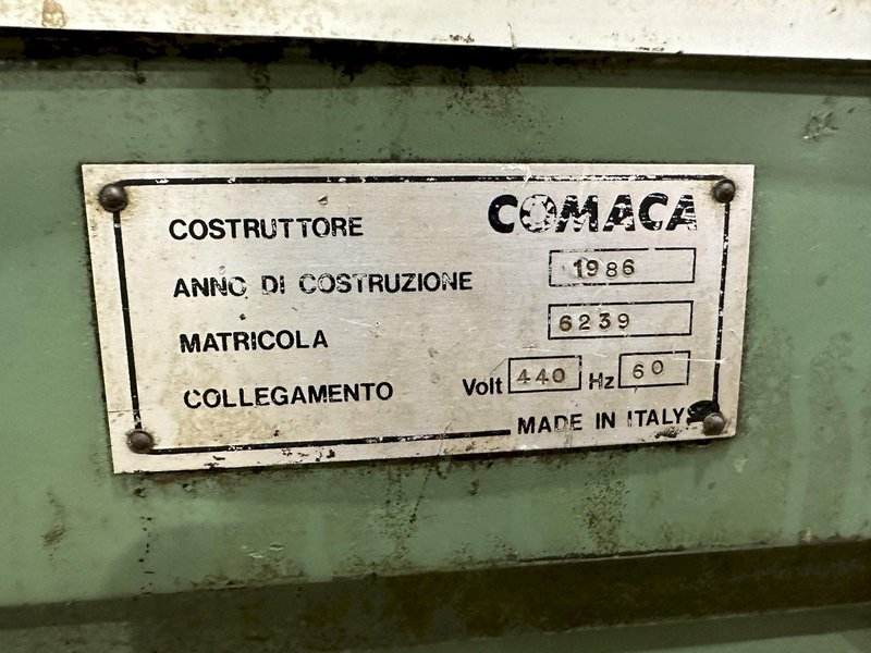 9" x 9" x 3/16" COMACA HYDRAUIC CORNER NOTCHER 6239: STOCK #19040