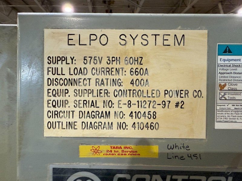 660A CONTROLLED POWER “RXPO” Modular DC Power Supply/Rectifier USED
