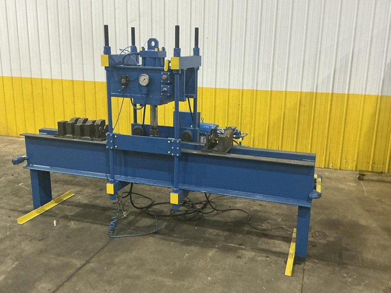 75 TON X 96" DRILCO TRAVELING HEAD HYDRAULIC STRAIGHTENING PRESS: YOBRO #25865