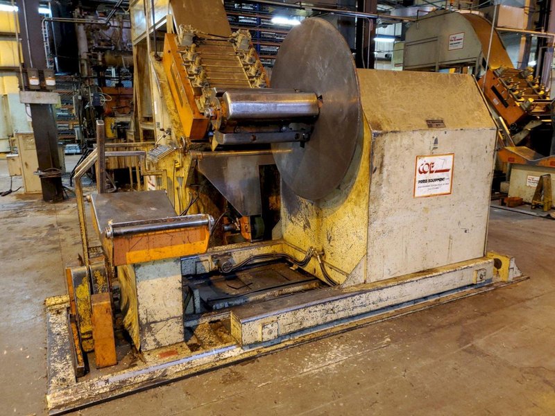 15,000 LB X 24" X .250" COE SERVO FEEDLINE. STOCK # 1262022