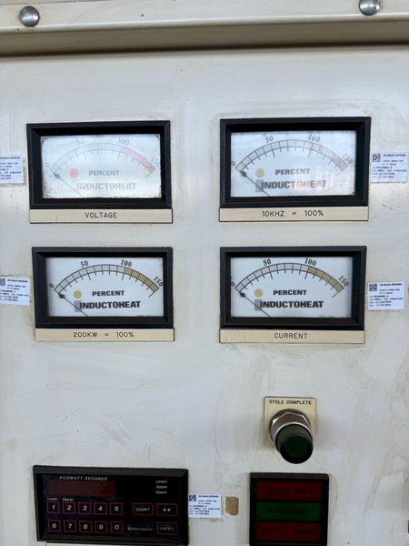 200 KW INDUCTOHEAT MODEL #USII-200-10 INDUCTION HEATER: STOCK 14814