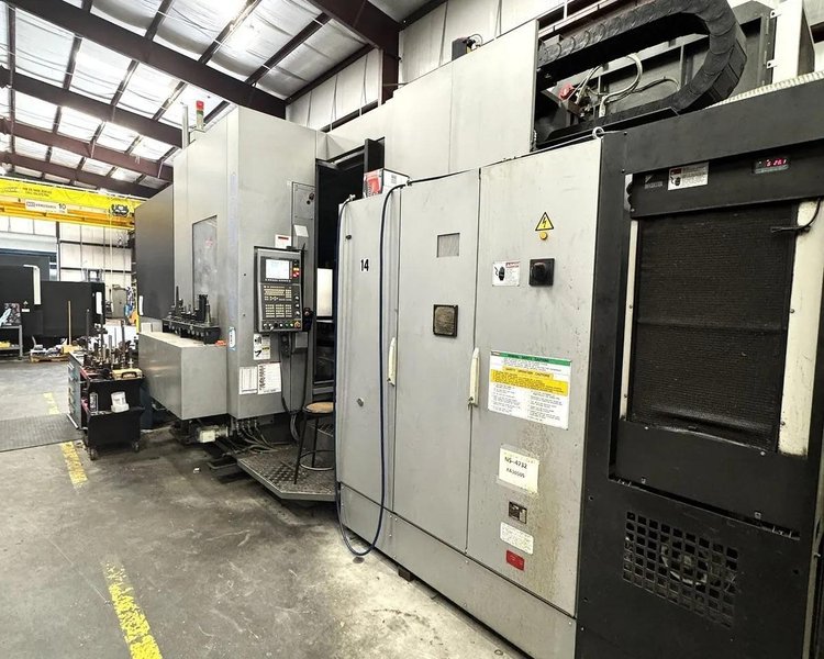 Toyoda FA1050S, Horizontal Machining Center, 2014 – Fanuc 31i-MB CNC Control, 1000 PSI TSC, CAT 50, Chip Blaster, Barnes Chip/Coolant Seperator, Low Hours