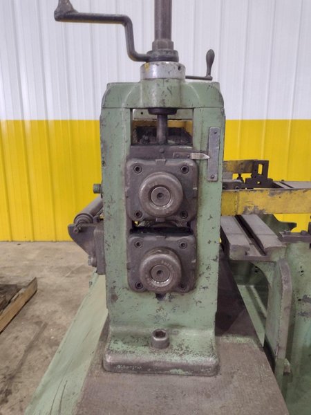 18" WIDE X 2,500 LBS YODER MODEL #M2 PULL THROUGH SLITTING LINE, INCLUDES UNCOILER, SLITTER &amp; RECOILER: STOCK #22471