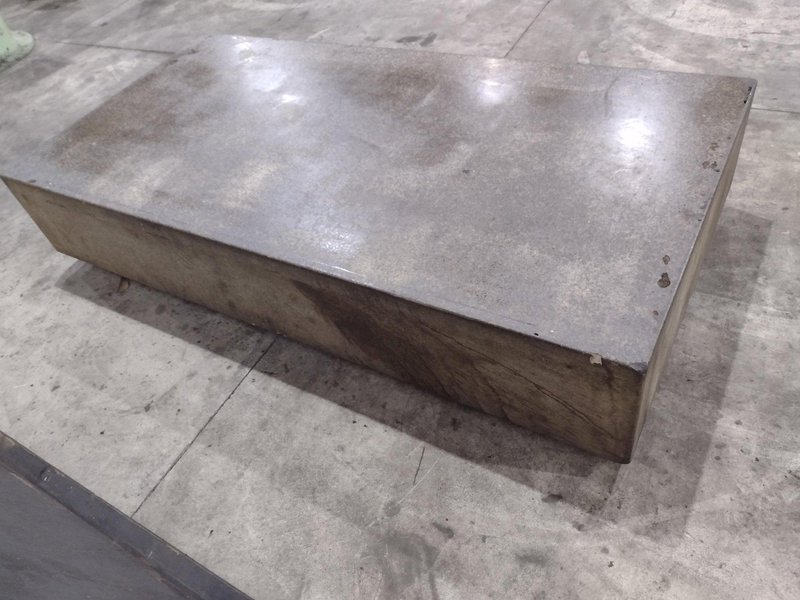 96" X 48" X 16" HERMAN GRANITE SURFACE PLATE W/ STAND: STOCK #23472
