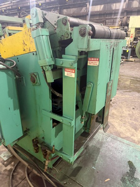 10,000 LBS X 24" X .105" ROWE ENTRY SERVO FEED LINE, COIL CAR, REEL, STRAIGHTENER, INDRAMAT SERVO FEED: YOBRO #24518