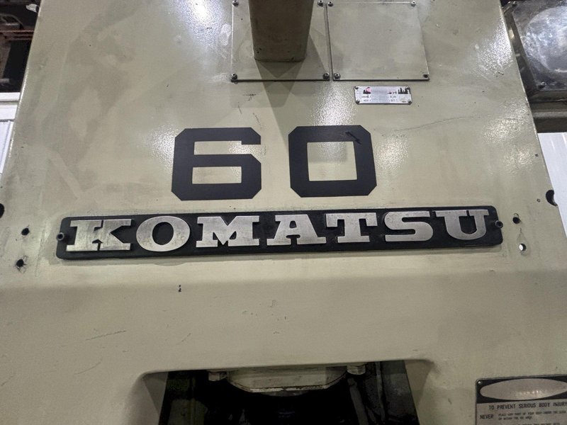 60 TON KOMATSU MODEL #OBS60-2 GAP FRAME STAMPING PRESS: STOCK #23253