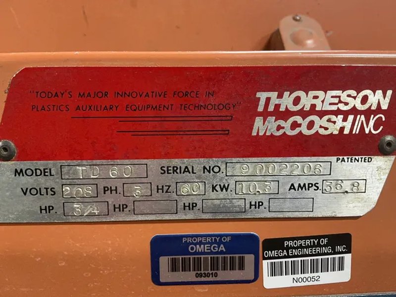 Thoreson Mccosh Inc Plastic Material Desiccant Dryer - Td 600