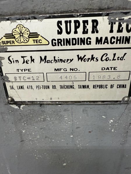 SUPERTEC CENTERLESS GRINDER