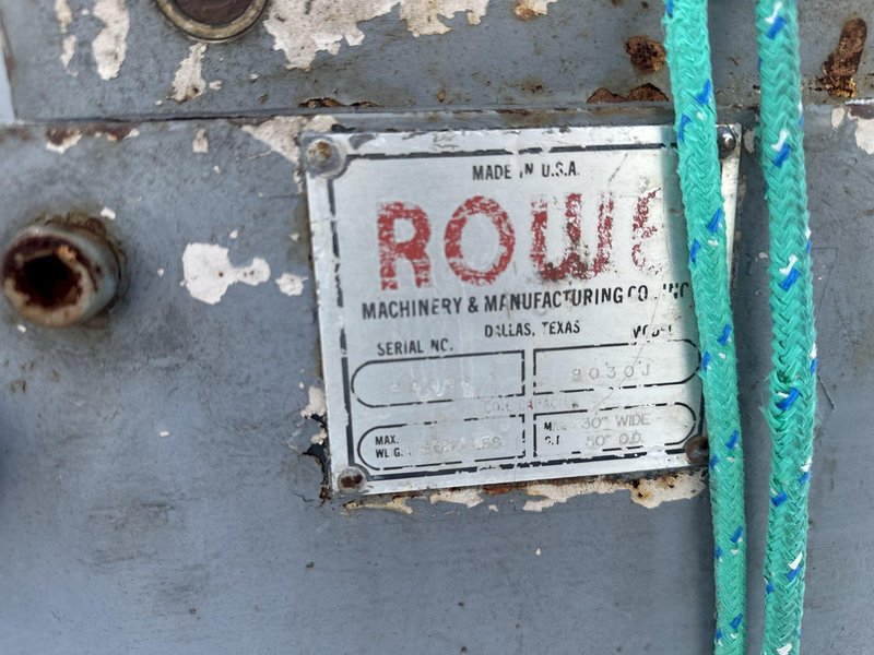 8,000 LBS MODEL 8030J ROWE COIL CRADLE: STOCK #23040
