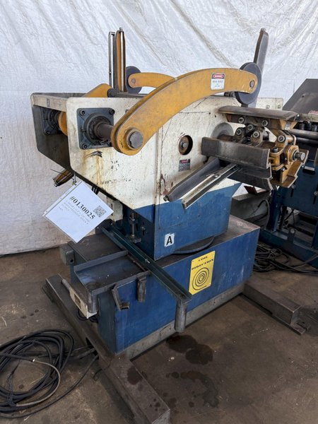 3,300 LB x 5.9" x .06" ORII SERVO FEEDLINE W/ DUAL UNCOILER. STOCK # 0130125.