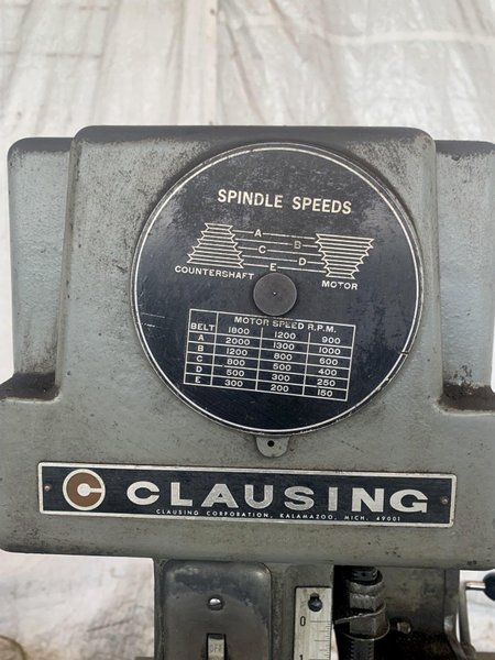 20" CLAUSING 2226 VARIABLE SPEED DRILL PRESS. STOCK # 1165723