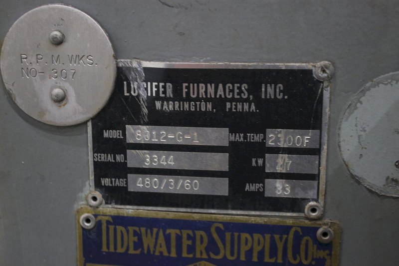 2300 DEGREE LUCIFER MODEL #DL-7022-K FURNACE:   STOCK #76439