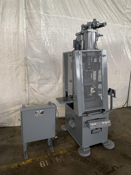 15 TON TISHKEN ACO-15 PNEUMATIC CUT OFF PRESS. STOCK # 0103617