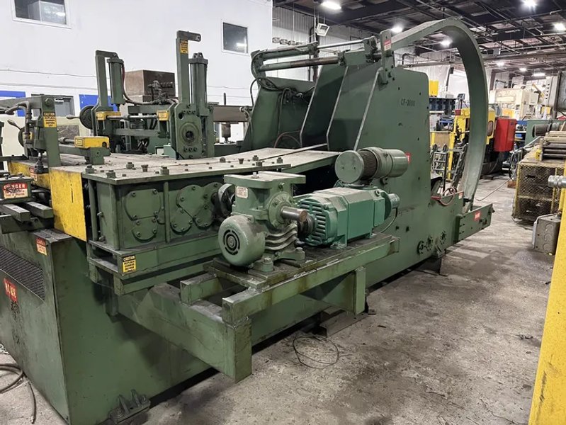 ROWE 4,000 LB X 30" X .150" CRADLE TYPE SERVO FEED LINE, STOCK# 13476J