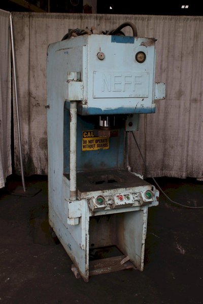 NEFF HYDRAULIC C FRAME PRESS: STOCK #75427