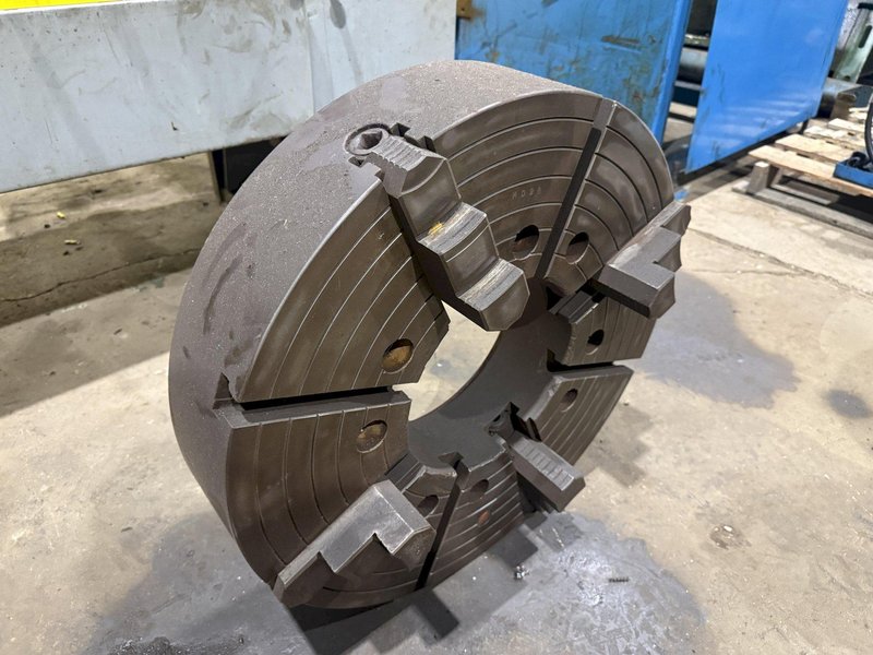 9" HOLLOW SPINDLE HOLE CHINYU INDEPENTANT 4-JAW LATHE CHUCK: YOBRO#26442