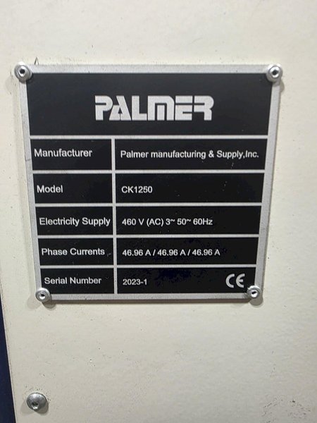 2022 Kenan/Palmer automatic grinding cell
Model CK1250 automatic grinder
5 axis CNC
14” x 1 ¼” diamond grinding wheel
o.63 x 6’ diamond coated deburring tool
Fanuc series CNC controls
Fanuc and Yazkawa HSD spindle drives
One Fanuc spindle 7.5KW/10 hp 12,000 RPM
One Fanuc spindle 7.2 KW/9.6 hp 1000-24000 RPM
Workpiece dimensions 49” x 35.6” high
Castings up to 2500#
Moveable controls panel
Two side access doors and front opening access
Manually adjustable tailstock 
360 degree casting stand and R to L movement
360 volt 60 hz 3 Ph
Approx. 24,000#