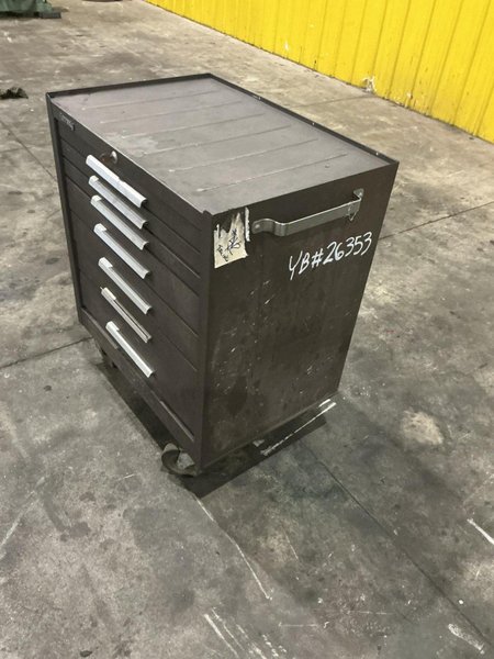 7-DRAWER KENNEDY MODEL #297 ROLLING TOOLING CABINET / TOOL CART: YOBRO #26402
