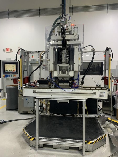 60 Ton LMG IMM-58 Two Shot Shuttle Table Injection Molding Machine, 2014