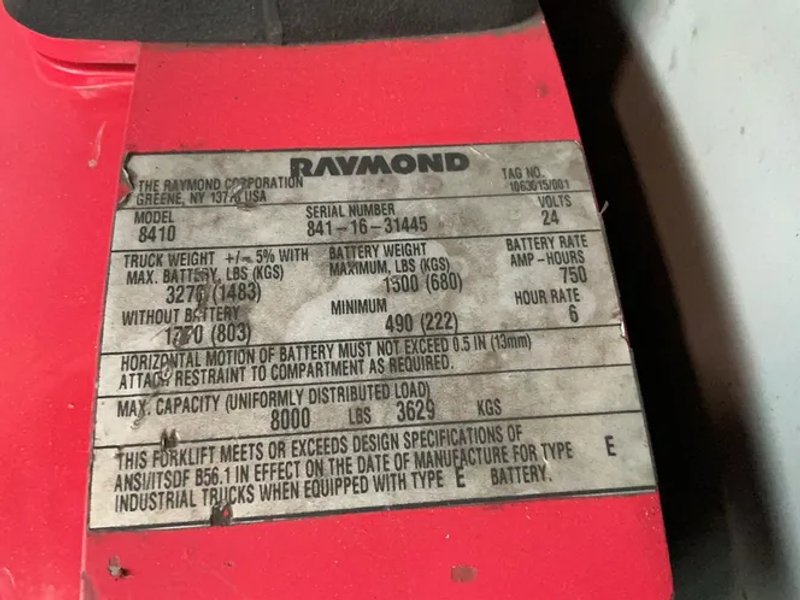 Raymond  8000 Lbs  Electric Pallet Jack  - 8410