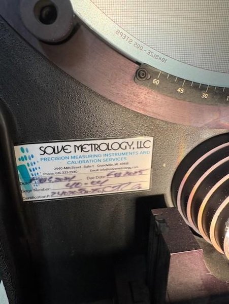 MICRO-VU #H14, OPTICAL COMPARATOR