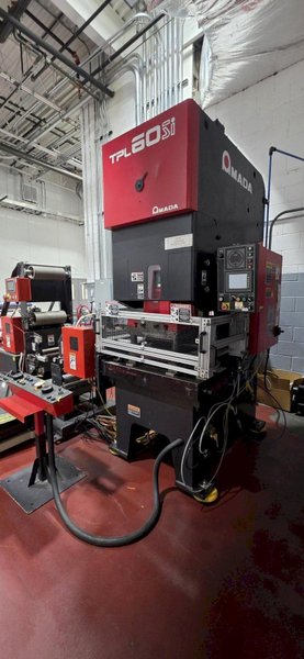 60 Ton Amada TPL60 SI Stamping Press, 2004 – Minster Uncoiler/Feeder