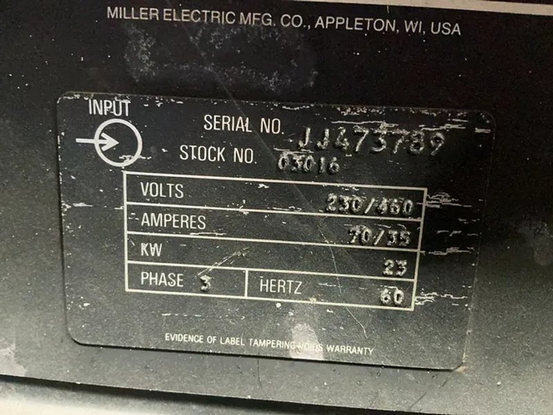 Miller  450 Amp Welder  - Deltaweld 451
