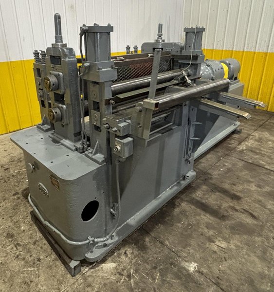 36”  YODER MODEL #M3 POWERED SLITTING HEAD w/ POWERED FEED &amp; HOLD DOWN ROLLS : STOCK #22953