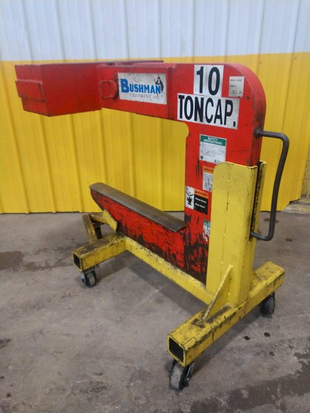 20,000 LB 10 TON x 30" WIDE BUSHMAN MODEL #624 COIL LIFTING C-HOOK: STOCK #14176