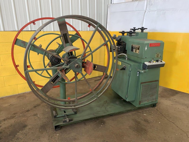 4.7" X .040" BRUDERER MODEL #12120B 19 ROLL PRECISION LEVELER &amp; DOUBLE END UNCOILER: STOCK 13024