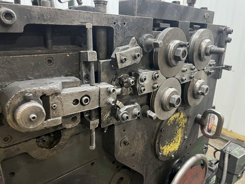 .148" X 2.75" TORRINGTON MODEL #W12A WIRE SPRING COILER / COIL MAKING MACHINE: STOCK #18806