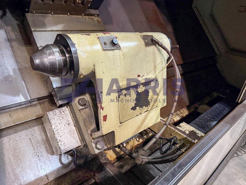 Hurco Slant Bed CNC Lathe Model TM18L with 6" hole, 18" Hydraulic Chuck and Hurco Max controls