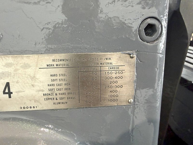 CINCINNATI CINOVA 80 307-14 HORIZONTAL MILLING MACHINE. STOCK # 0874426