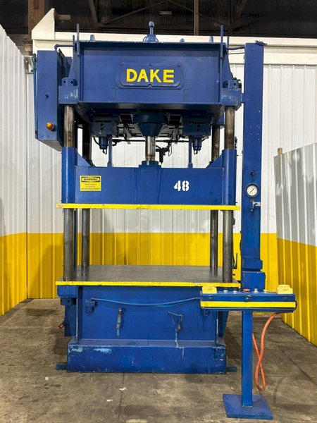 75 TON DAKE MODEL #18-558 HYDRAULIC 4-POST PRESS,  23" STROKE: YOBRO #24084