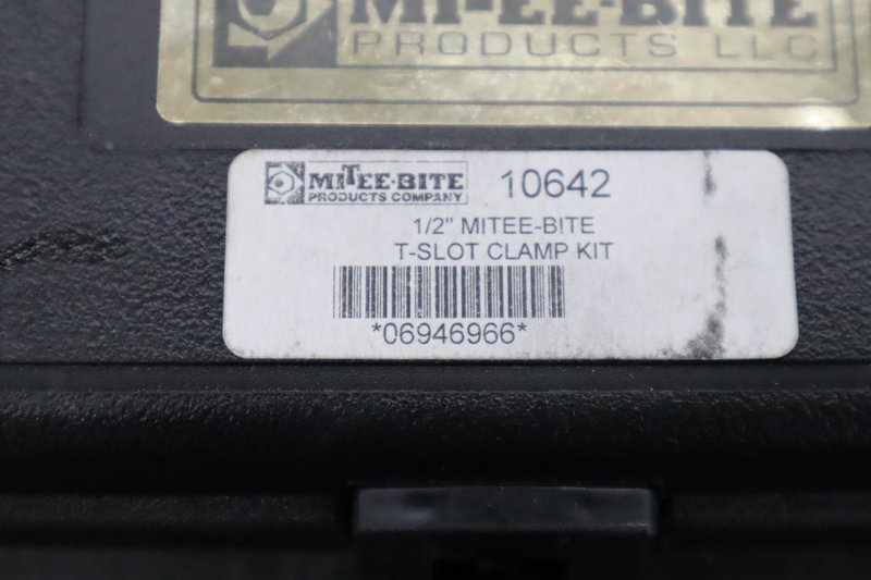 Mitee-Bite 1/2" Tee-Slot Clamp Set with Case- Auction Item
