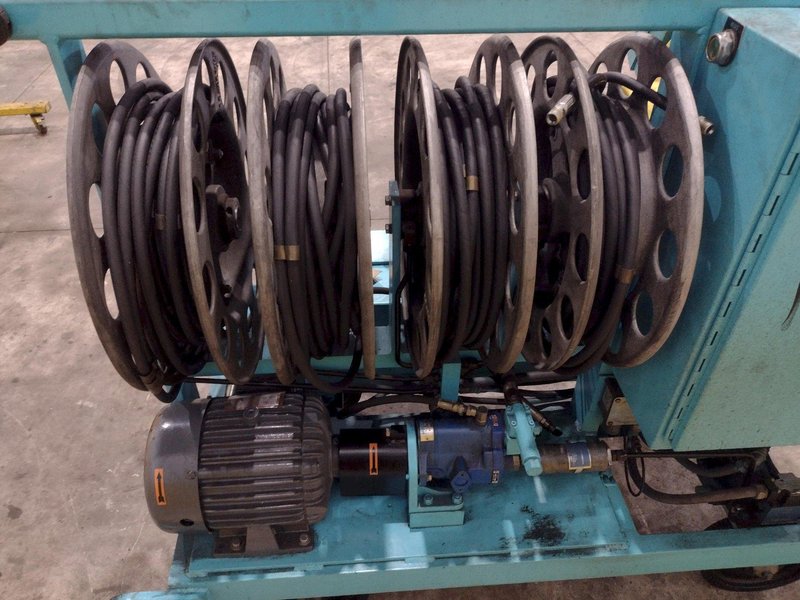 40 TON MODERN HYDRAULICS 4 CYLINDER PORTABLE HYDRAULIC DIE SETTING &amp; SEPARATING SYSTEM: STOCK #23776