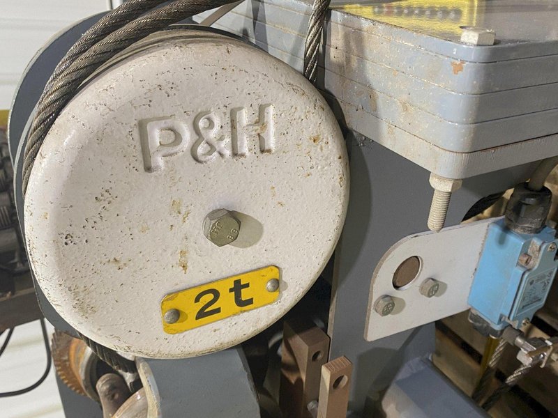 2 TON P&amp;H "HEVI-LIFT SERIES M" POWERED CABLE HOIST WITH POWER TROLLEY: STOCK #17098
