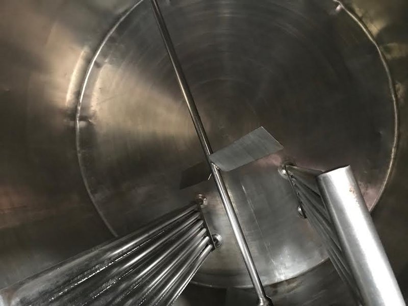 2,000 Gallon C.E. Howard Stainless Steel Insulated Temperature Controlled Tank w/ Agitation 1 HP Motor, 1948