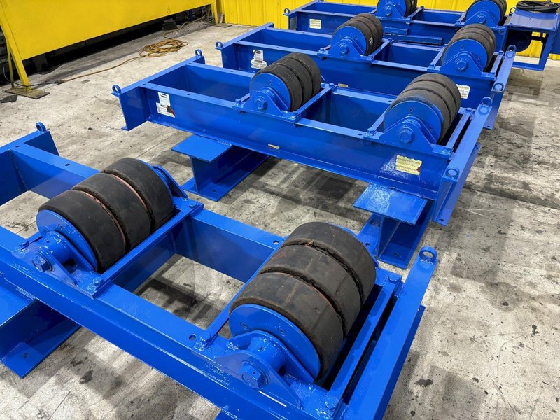 40 TON (80,000 LBS) WELD-WIRE MODEL #WWR-20 POWERED TANK TURNING ROLLS, 1 DRIVE &amp; 3 IDLERS: STOCK #19996