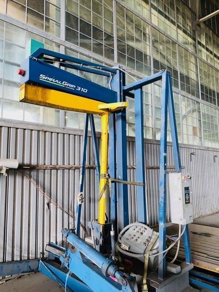 80" SIGNODE SPIRAL GRIP 310 SEMIAUTOMATIC WRAPPING SYSTEM. STOCK # 0955020