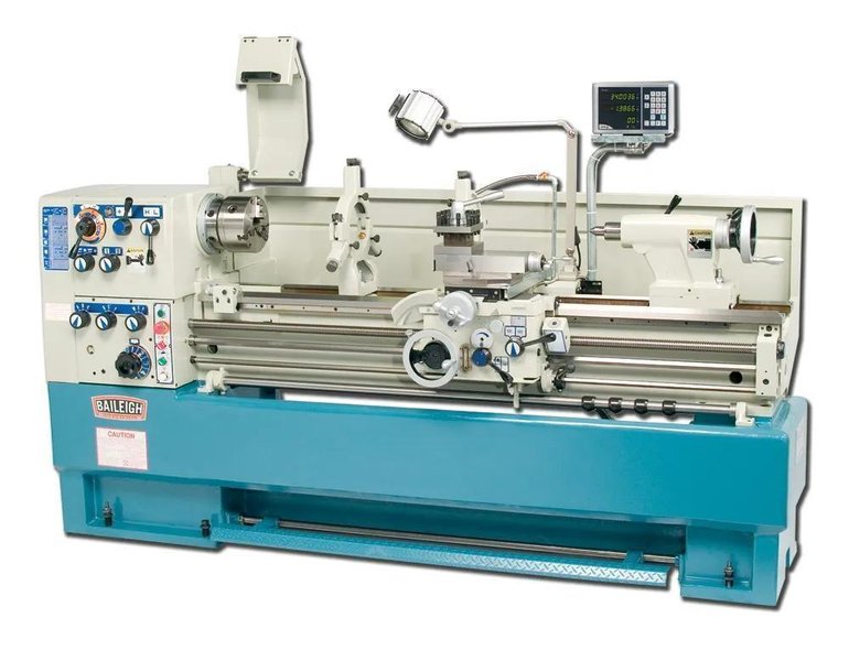 Baileigh PL-1860  3 Phase 7-1/2 HP Precision Lathe, 18” Swing 60” Length 2-3/8” Bore.