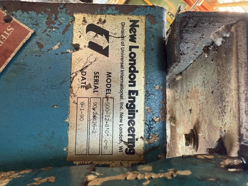 12" NEW LONDON MODEL 500-12 INCLINED PARTS CONVEYOR. STOCK # 0425023