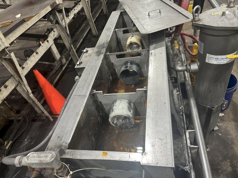 4" CAPACITY ULTRASONIC BAR &amp; TUBE CONTINUOUS WASHER: STOCK #22589