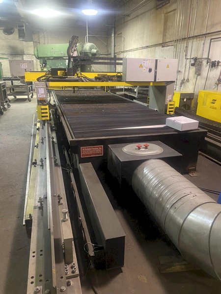 5' 6" x 21'6" ESAB MODEL #COMBIREX DX3000 GANTRY STYLE PLASMA CUTTING MACHINE: STOCK #16510